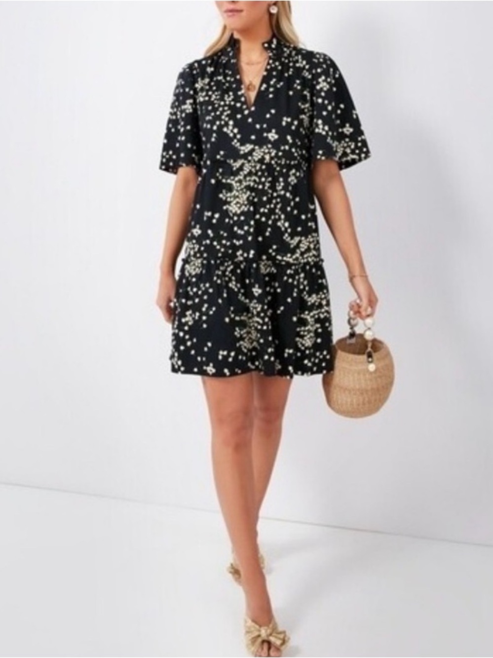 Tuckernuck Tossed Floral Crawford Mini Dress